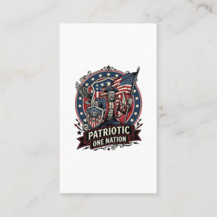 Patriotic Frankenstein Freedom Brute Horror Monste Business Card