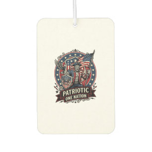 Patriotic Frankenstein Freedom Brute Horror Monste Car Air Freshener