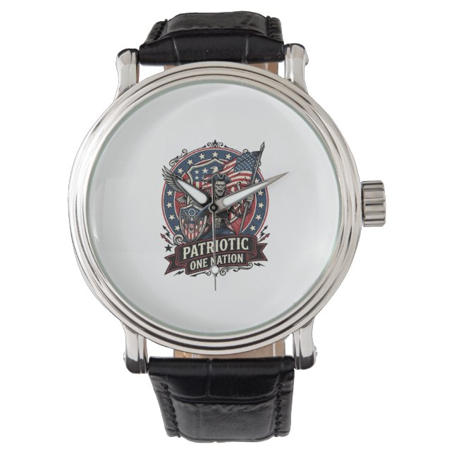 Patriotic Frankenstein Freedom Brute Horror Monste Watch (Front)