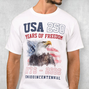 Patriotic Freedom America's 250th Anniversary T-Shirt