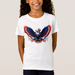 Patriotic Freedom Eagle Wings – Red White Blue Ame T-Shirt
