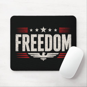 Patriotic Freedom Graphic Designed Stylish Mouse Mat