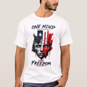 Patriotic Freedom Graphic Statement T-Shirt