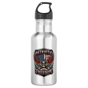 Patriotic Freedom Handlebars Biker Road Freedom Pa 532 Ml Water Bottle