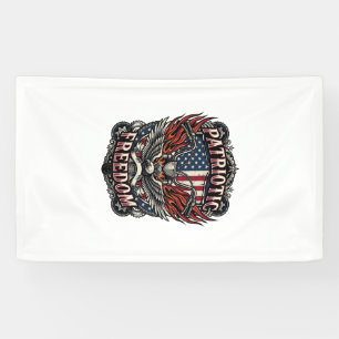 Patriotic Freedom Handlebars Biker Road Freedom Pa Banner
