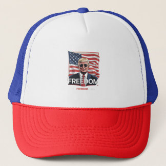 Patriotic Freedom Let Freedom Ring Trucker Hat