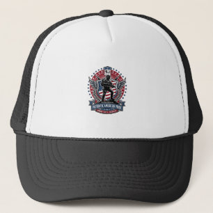 Patriotic Freedom Operator Silhouette Military Ins Trucker Hat