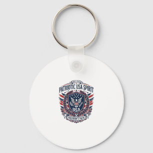 Patriotic Freedom Shield Liberty Icons & Symbols V Key Ring