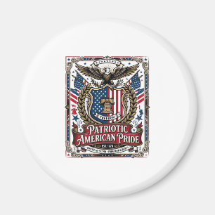 Patriotic Freedom Shield Liberty Icons & Symbols V Magnet