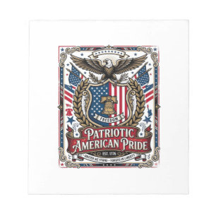 Patriotic Freedom Shield Liberty Icons & Symbols V Notepad