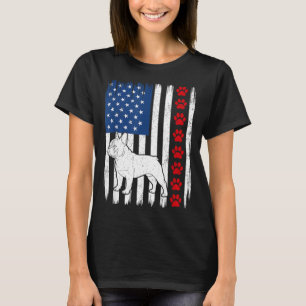 Patriotic french bulldog american flag dog 4th of T-Shirt