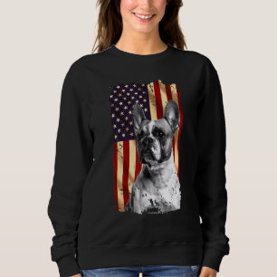 Patriotic French Bulldog American Flag July 4th Do Sweatshirt