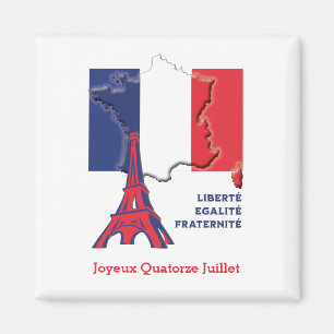 Patriotic French Flag BASTILLE DAY Magnet