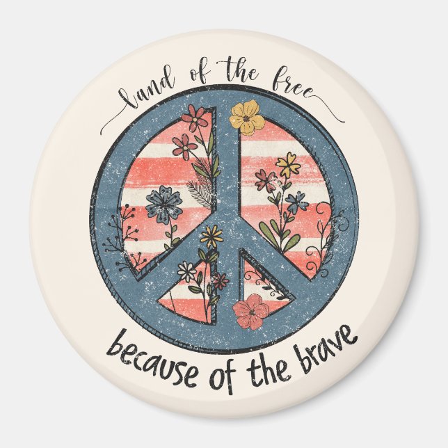 Patriotic Fridge Decor Magnet (Front)