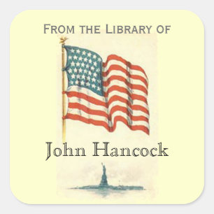 Patriotic "From the Library of" Sticker