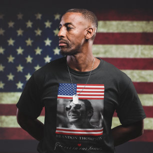 Patriotic Funeral Memorial Photo T-Shirt