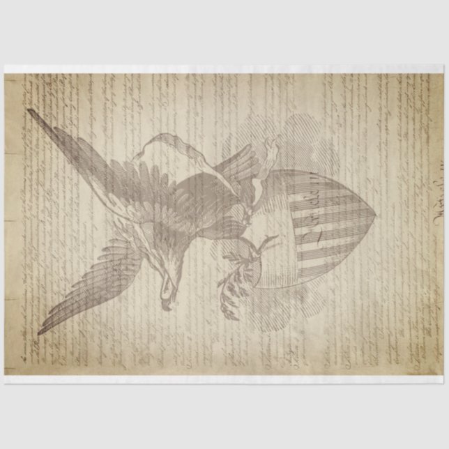 Patriotic Furniture Decoupage Paper (Front)