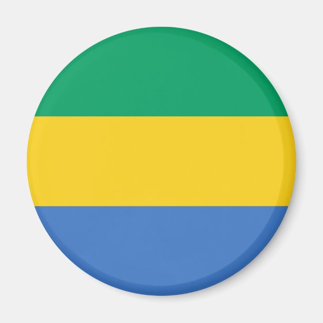Patriotic Gabon Flag Magnet (Front)