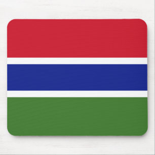 Patriotic Gambia Flag Mouse Mat