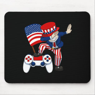 Patriotic Gamer 4th Of July Video-game Controller  Mouse Mat