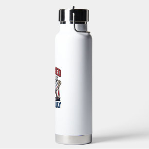 Patriotic Gamer 4th of July Vintage Vector Shirt_1 Water Bottle