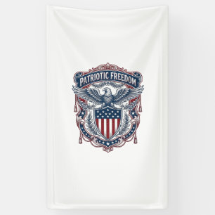 Patriotic Garden Flag Style Vector Graphic Tee_1 Banner