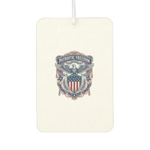 Patriotic Garden Flag Style Vector Graphic Tee_1 Car Air Freshener