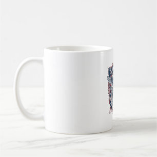 Patriotic Garden Flag Style Vector Graphic Tee_1 Coffee Mug