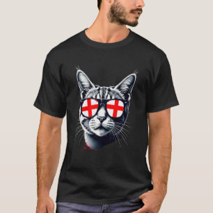Patriotic Georgia Tabby Cat Georgian Flag T-Shirt