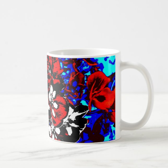 Patriotic Geraniums Coffee Mug (Right)