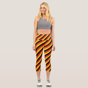 Patriotic German Flag Capri Leggings