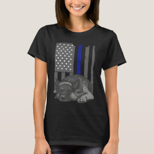 Patriotic German Shepherd America Flag 4th of July T-Shirt
