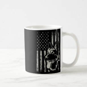 Patriotic German Shepherd American Flag 4th Of Jul Coffee Mug