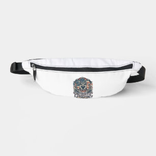 Patriotic German Shepherd Vector Graphic Tee_1 Bum Bags
