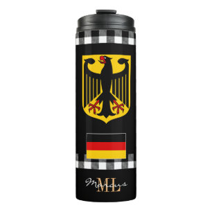 Patriotic Germany travel Mug, German Flag Thermal Tumbler