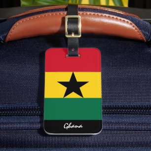 Patriotic Ghana Luggage Tags, Ghanaian Flag Tag