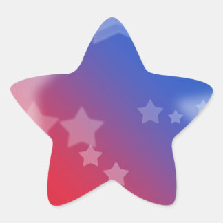 Patriotic Gifts Stars Red White Blue Star Sticker