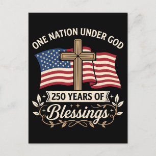 Patriotic Girl Loves Jesus And America Too Postcard