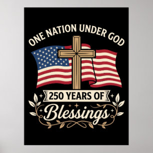 Patriotic Girl Loves Jesus And America Too Poster