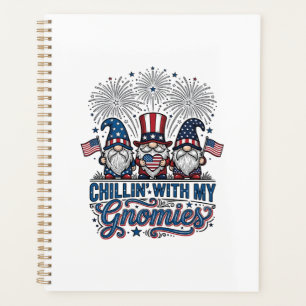 Patriotic Gnome Chillin With My Gnomies Shirt Desi Planner