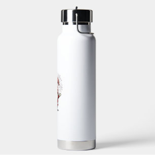 Patriotic Gnome Fireworks Vintage Vector Design_1 Water Bottle