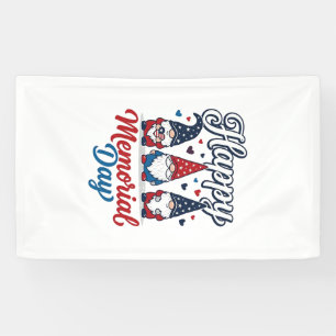 Patriotic Gnome Happy Memorial Day Vintage Shirt D Banner