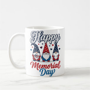 Patriotic Gnome Happy Memorial Day Vintage Shirt D Coffee Mug