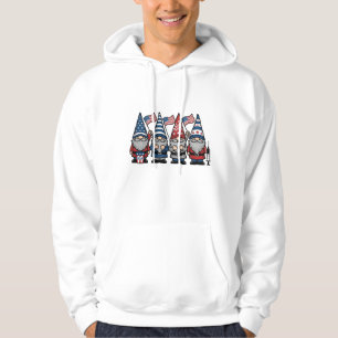 Patriotic Gnome Nurse Vector Vintage Engraving Des Hoodie