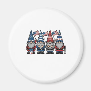 Patriotic Gnome Nurse Vector Vintage Engraving Des Magnet