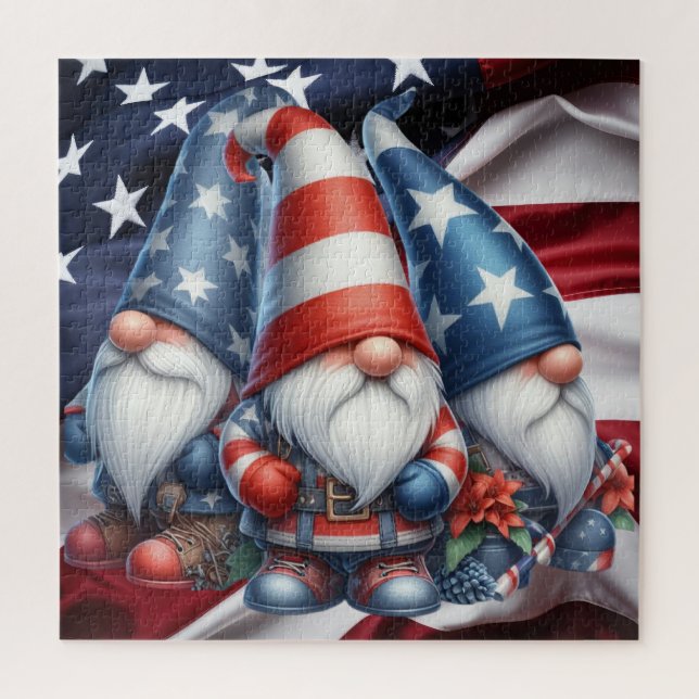 Patriotic Gnome Puzzle (Vertical)