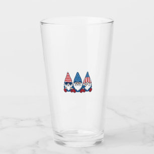 Patriotic Gnome Trio Vintage Vector Shirt Design_1 Glass