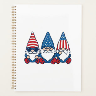 Patriotic Gnome Trio Vintage Vector Shirt Design_1 Planner