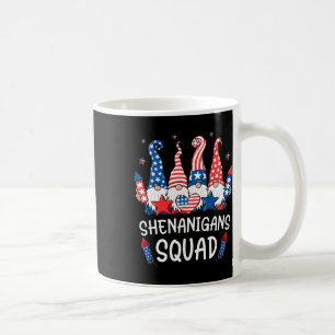Patriotic Gnomes 4th Of July Shirt Funny Shenaniga Coffee Mug