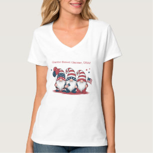 Patriotic Gnomes Fourth of July T-Shirt